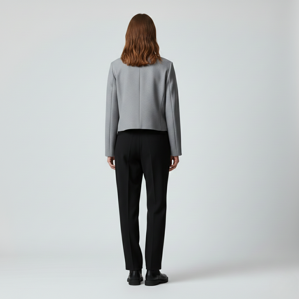 Blazer con taglio corto dal taglio sartoriale da donna