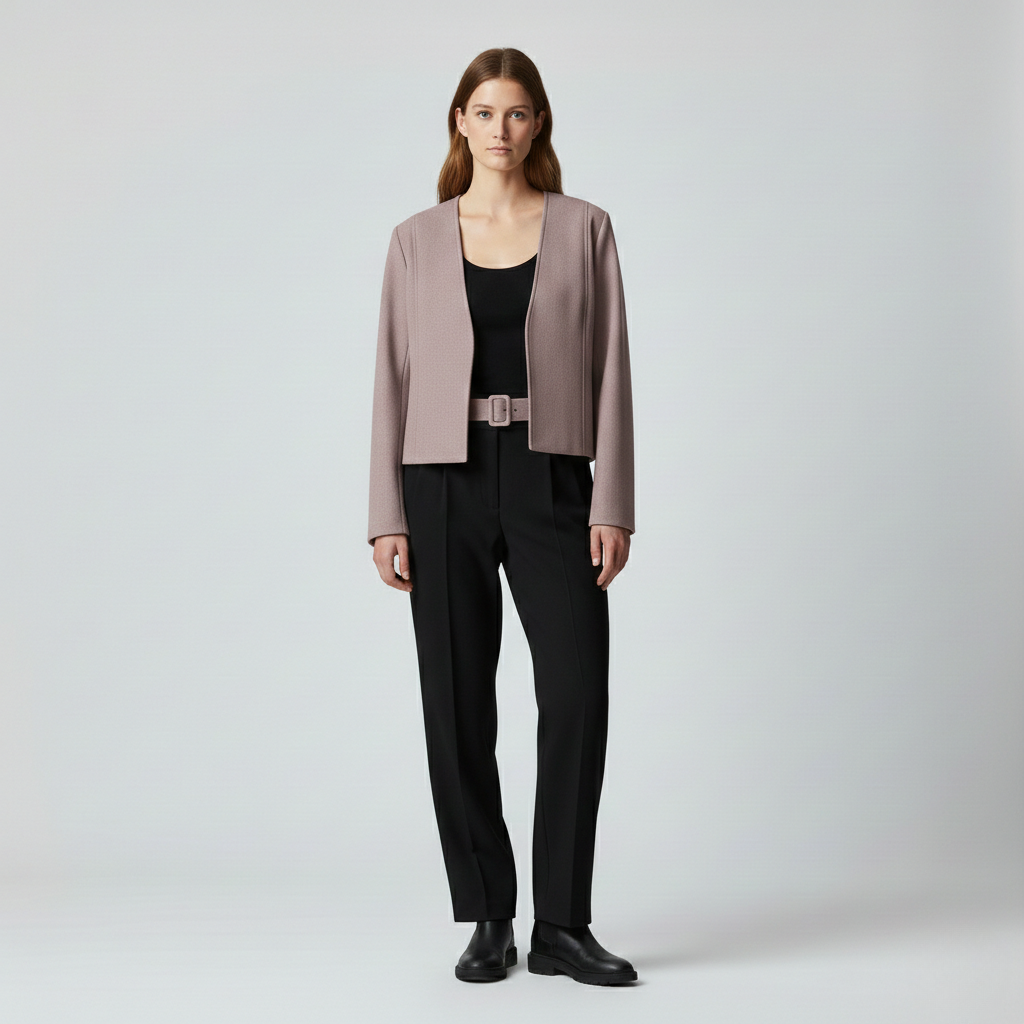 Blazer con taglio corto dal taglio sartoriale da donna