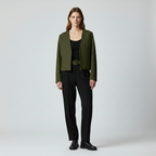 Blazer con taglio corto dal taglio sartoriale da donna