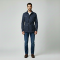 Giacca con cintura stile utility da uomo