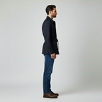 Giacca con cintura stile utility da uomo