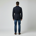 Giacca con cintura stile utility da uomo