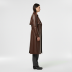 Cappotto stile pelle da donna