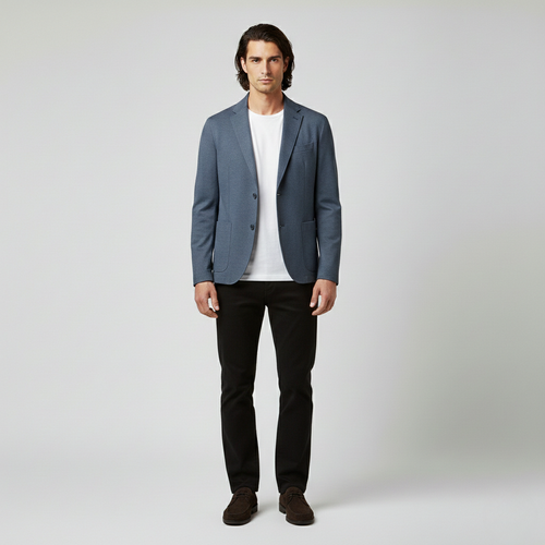 Blazer dal taglio sartoriale in maglia da uomo