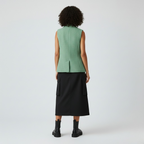 Gilet senza maniche dal taglio sartoriale da donna
