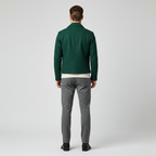 Giacca con zip stile biker da uomo
