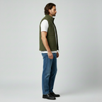 Gilet senza maniche con zip da uomo