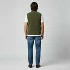 Gilet senza maniche con zip da uomo