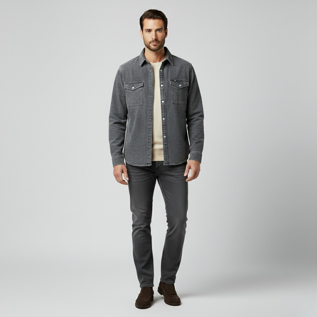 Camicia stile utility da uomo