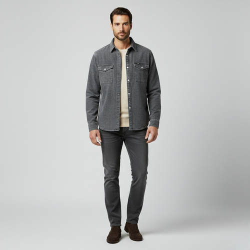 Camicia stile utility da uomo