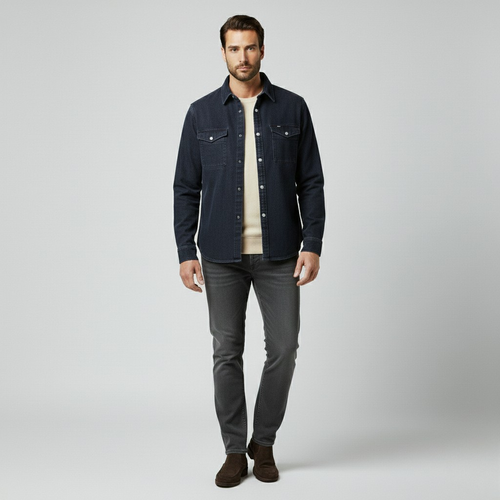 Camicia stile utility da uomo