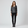 Blazer con baschina dal taglio sartoriale da donna