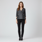 Blazer con baschina dal taglio sartoriale da donna