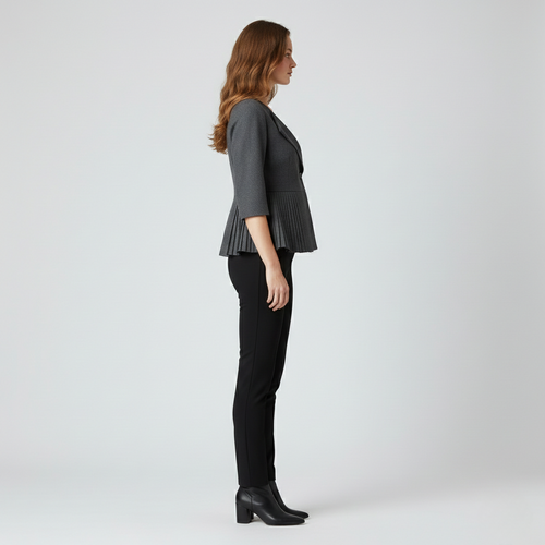 Blazer con baschina dal taglio sartoriale da donna