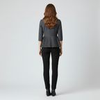 Blazer con baschina dal taglio sartoriale da donna