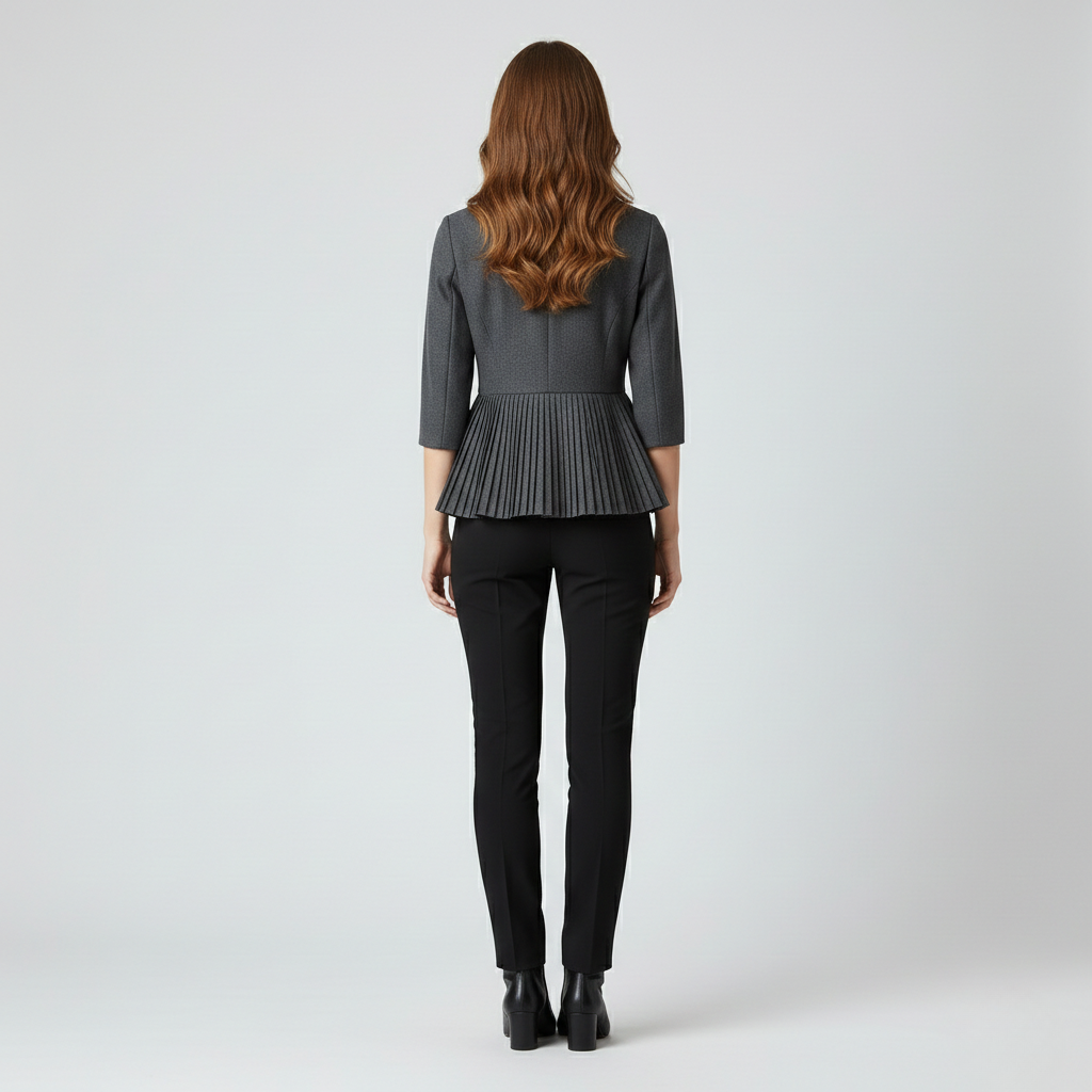 Blazer con baschina dal taglio sartoriale da donna