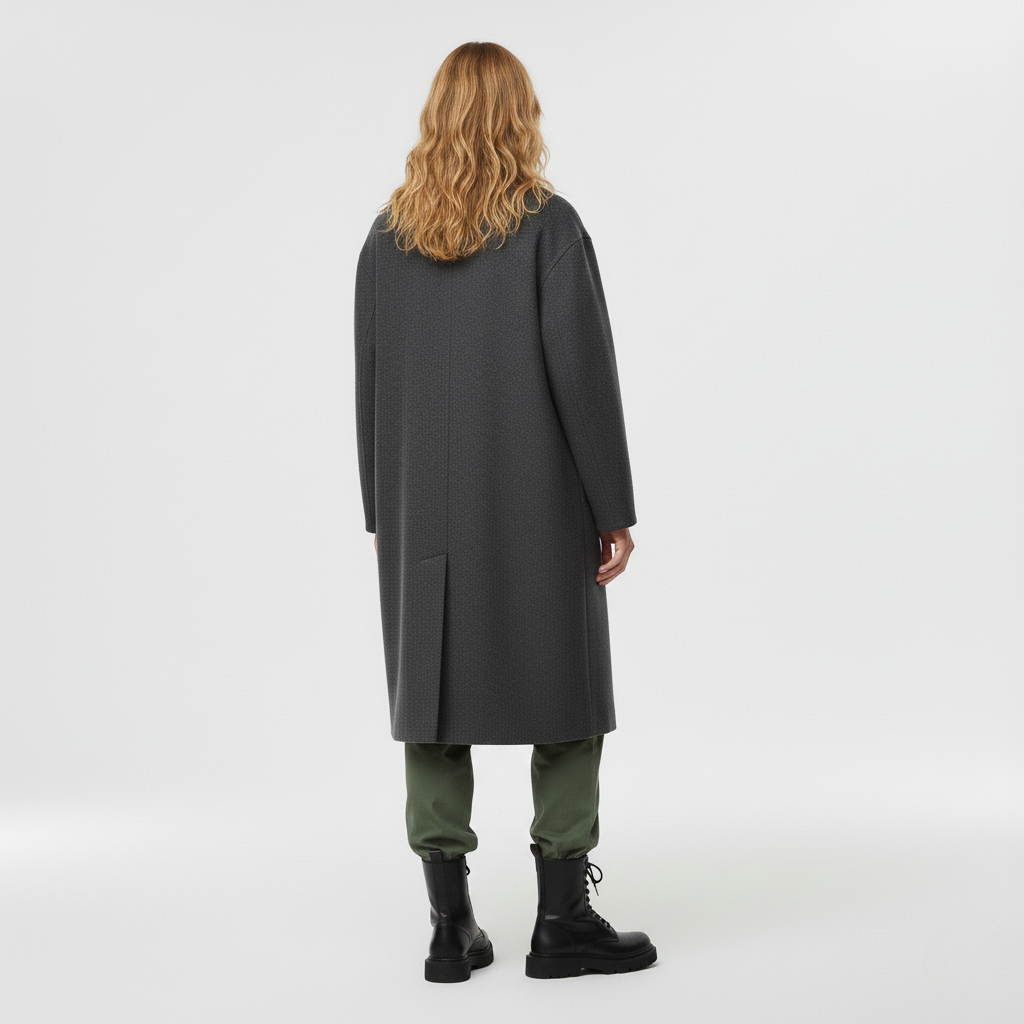 Cappotto con taglio lungo da donna