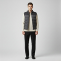 Gilet con trapuntatura senza maniche da uomo