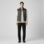 Gilet con trapuntatura senza maniche da uomo
