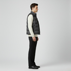 Gilet con trapuntatura senza maniche da uomo