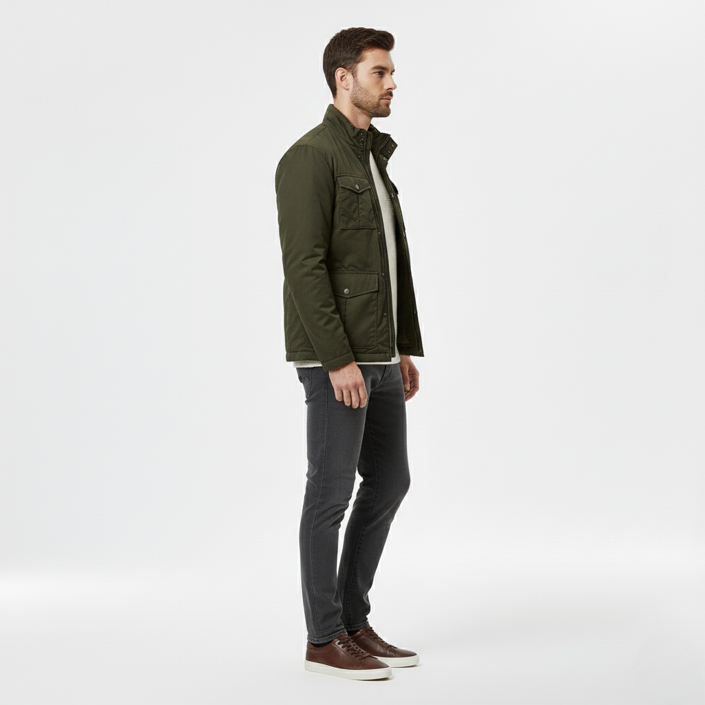 Giacca stile utility da uomo