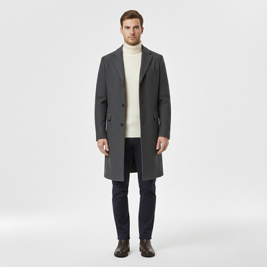 Cappotto dal taglio sartoriale da uomo