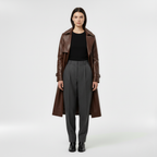 Cappotto stile pelle da donna